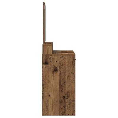 Kaptafel met lade Oud Hout 100 x 41 x 140 cm Bewerkt hout