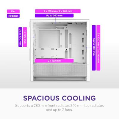 NZXT H3 Flow - White NZXT H3 Flow - White