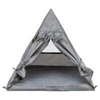 Trixie kattenmand tipi samoa grijs - thumbnail