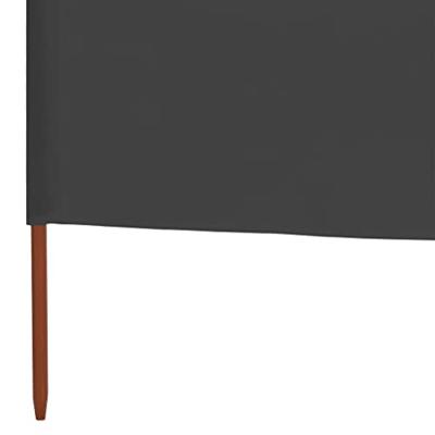 VidaXL Windscherm 6-panelen 800x160 cm stof antraciet