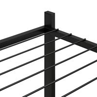 Bloemenstandaard 83x25x80 cm ijzer zwart - thumbnail