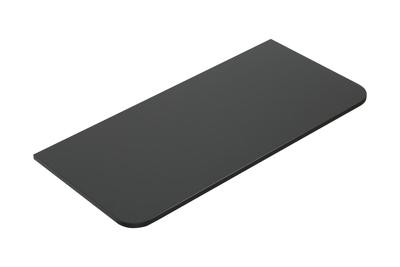 Topblad Wiesbaden Novira 100x48 cm Afgeronde Hoeken Mat Zwart Topblad Wiesbaden Novira 100x48 cm Afgeronde Hoeken Mat Zwart