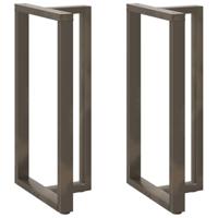 Bartafelpoten 2 st T-vormig 60x35x(110-111) cm staal naturel - thumbnail