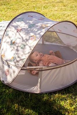 Baby Strandmuschel Breezynest BEABA mit UV-Schutz groen