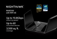NETGEAR Nighthawk 12-Stream WiFi 6E-router (RAXE500) | AXE11000 Tri-Band draadloze snelheid (tot 10,8 Gbps) |Nieuwe 6 GHz-band | 2.500 vierkante meter dekking - thumbnail