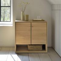 Ethnicraft Dressoir 'Nordic' Geolied Eikenhout, 80cm - thumbnail