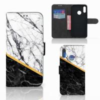 Honor 10 Lite | Bookcase | Marmer Wit Zwart - Origineel Cadeau Man - thumbnail