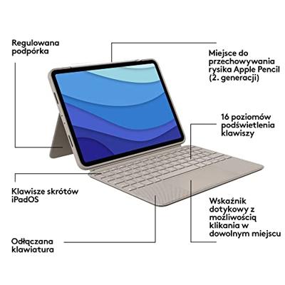 Logitech Combo Touch for iPad Pro 11-inch (1st, 2nd, and 3rd generation)