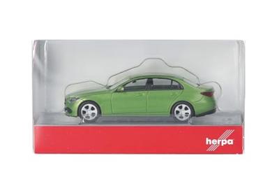 Herpa 430913-003 H0 Auto Mercedes Benz C-klasse limousine, groen licht Herpa 430913-003 H0 Auto Mercedes Benz C-klasse limousine, groen licht
