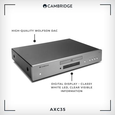 Cambridge Audio: AXC35 CD-Speler - Grijs