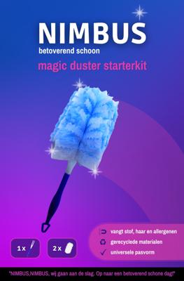 Duster nimbus starterskit 1 houder en 2 dusters | 80 stuks