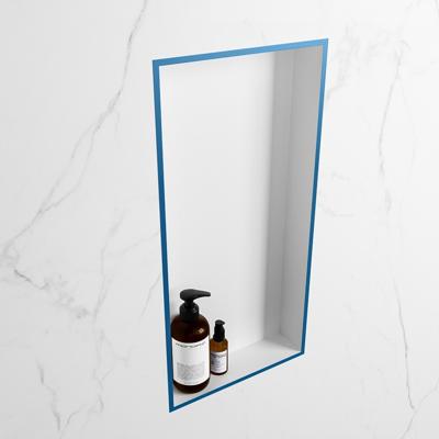 MONDIAZ EASY Nis 59,5x29,5cm in solid surface kleur Jeans | Talc. 1 vak geschikt voor in- of opbouw MONDIAZ EASY Nis 59,5x29,5cm in solid surface kleur Jeans | Talc. 1 vak geschikt voor in- of opbouw