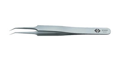 C.K T2330 Precisiepincet 5b SA Spits, gebogen 60°, superfijn 110 mm