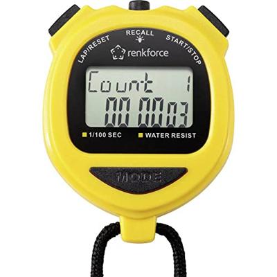 Renkforce RF-SW-120 Digitale stopwatch Geel