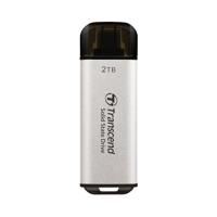 Transcend ts2tesd300s esd300s external ssd, 2 tb, usb type-c, 10gbps, 1050/ 950 mb/s, silver - thumbnail