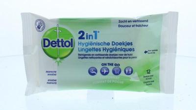 Dettol 2in1 Hygienische Doekjes 12