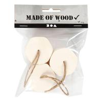 Creativ Company Hanger houten doosje, 3st. - thumbnail