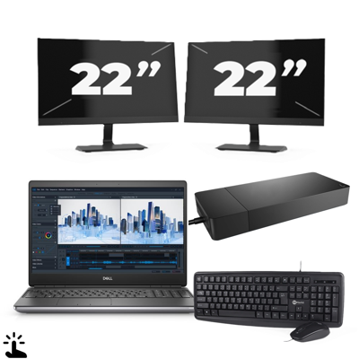 Dell Precision 7560 - Intel Core i7-11e Generatie - 15 inch - Touch - 16GB RAM - 256GB SSD - Windows 11 Home + 2x 22 inch Monitor Dell Precision 7560 - Intel Core i7-11e Generatie - 15 inch - Touch - 16GB RAM - 256GB SSD - Windows 11 Home + 2x 22 inch Monitor