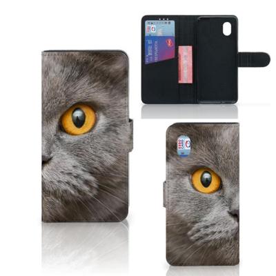 Telefoonhoesje | Met pasjeshouder | Alcatel 1B (2020) Britse Korthaar Telefoonhoesje | Met pasjeshouder | Alcatel 1B (2020) Britse Korthaar