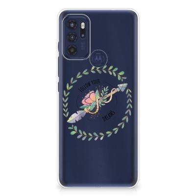 Motorola Moto G60s Telefoonhoesje met Naam Boho Dreams Motorola Moto G60s Telefoonhoesje met Naam Boho Dreams