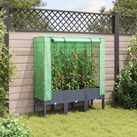 Plantenbak verhoogd met kashoes 120x40x140 cm rattanlook - thumbnail