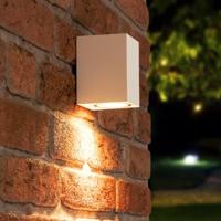 Marion LED Wandlamp - Dimbaar - 4 Watt 345 lumen - IP65 Waterdicht - GU10 vervangbare lichtbron - 2700K Warm Wit - Downlight - Binnen en buiten - Wit - thumbnail