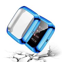 Fitbit Versa 2 Soft TPU case (volledig beschermd) - Blauw - thumbnail