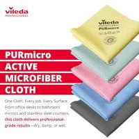 Vileda microvezeldoek Purmicro Active, pak van 5 stuks, rood - thumbnail
