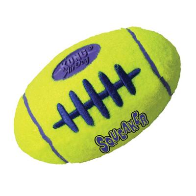 KONG AIRDOG FOOTBALL GEEL MEDIUM 13X8 CM