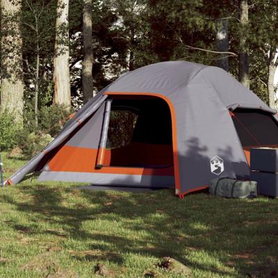 VidaXL Koepeltent 4-persoons waterdicht grijs VidaXL Koepeltent 4-persoons waterdicht grijs