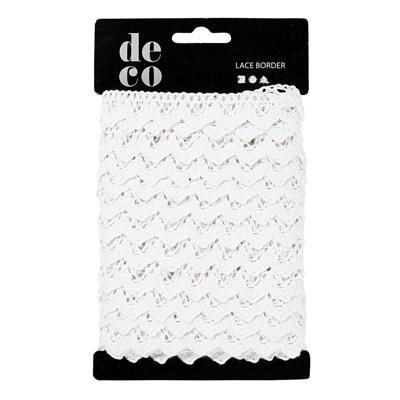 Creativ Company Kanten lint wit, 10m
