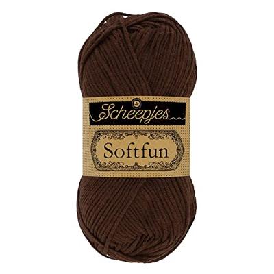 Scheepjes Softfun - 2623 Chocolate - Haakgaren / Breigaren