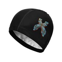 SuraphonSuphunthuchatz Volwassen Tieners Unisex Mode Excisie Ademend Elastische Sneldrogende Muziekband Fans Zee Cool Zwem Cap - thumbnail
