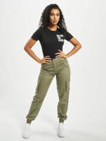 Mister Tee / t-shirt Waiting For Friday Cropped in zwart - thumbnail