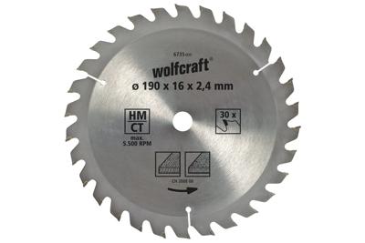 Wolfcraft HM Cirkelzaagblad | 20 td | Ø160 x 20 x 2,4mm | 1 stuk - 6733000 Wolfcraft HM Cirkelzaagblad | 20 td | Ø160 x 20 x 2,4mm | 1 stuk - 6733000