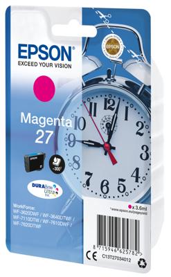 Epson C13T27034022 3.6ml 300pagina's Magenta inktcartridge