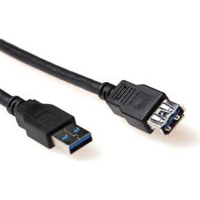 USB A 3.0 verlengkabel 2 meter zwart