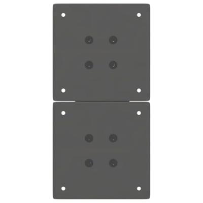 Salontafelpoten 2 st X-vormig 28x(42-43) cm staal antraciet