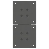 Salontafelpoten 2 st X-vormig 28x(42-43) cm staal antraciet - thumbnail