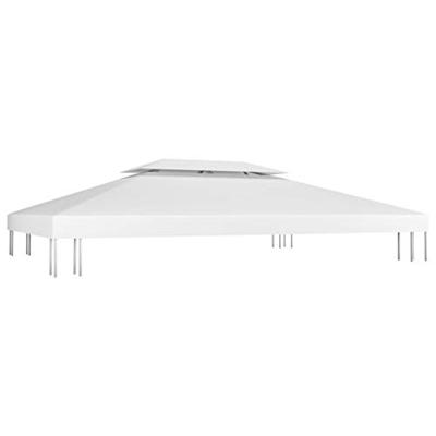 VidaXL Prieeldak 2-laags 310 g/m² 4x3 m wit