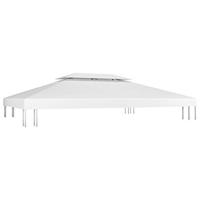 VidaXL Prieeldak 2-laags 310 g/m² 4x3 m wit - thumbnail