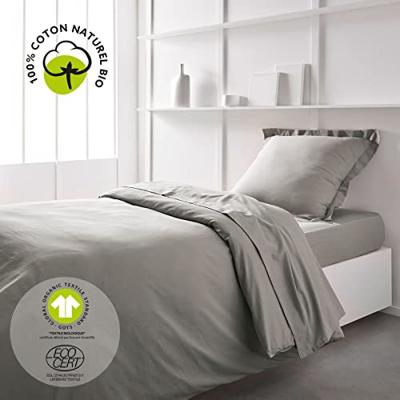 Hoeslaken - VANDAAG - 180 x 200 cm + 30 cm - Katoen - Biologisch Dune