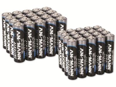 Ansmann Batterijset AAA, AA 40 stuk(s)