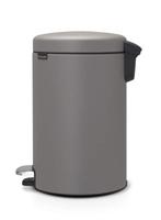 Brabantia pedaalemmer Newlcon 12 liter mineral concrete grey - thumbnail