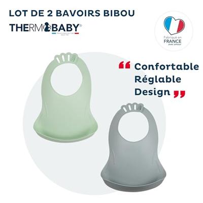 SET VAN 2 CELADON GROENE SLABSLABJES - CHARM GRIJS