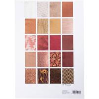 Creativ Company Handgeschept papier, a4, vel 210x297 mm, 110-150 gr, naturel, rood bruin, 20 vel/ 1 doos - thumbnail