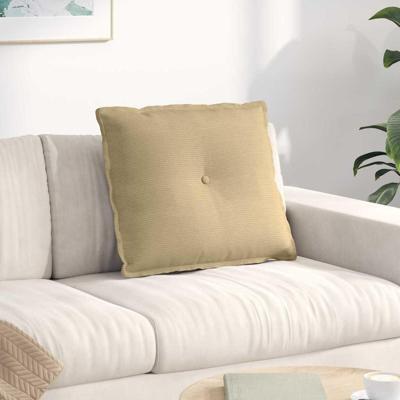 Rugkussen Grijs groen 60 x 50 cm Cordstof