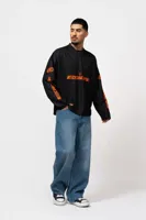 Equalité Arena Longsleeve Jersey Heren Zwart/Oranje - Maat L - Kleur: ZwartOranje | Soccerfanshop - thumbnail