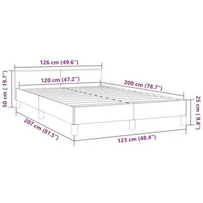 Bedframe zonder matras 120x200 cm fluweel zwart