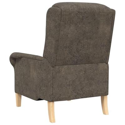 Fauteuil Donkergrijs 76 x 94 x 102 cm Kunstleer